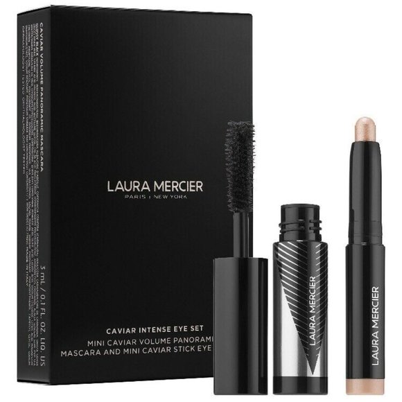 Caviar Eye Shadow and Extravagant Mascara Bundle Laura Mercier Caviar Intense Eye Set New in Box
